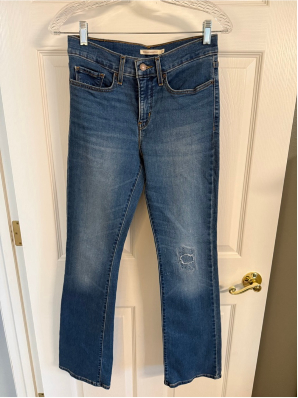 Levi's 315 Shaping Bootcut jeans medium wash mid-rise 5-pocket SZ 27